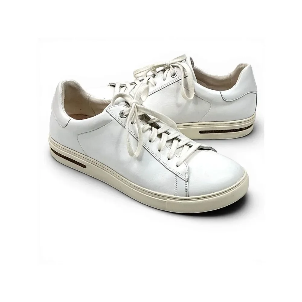 Birkenstock Bend Low White Leather Sneakers Women's Size 10 EUR 41 Orthopedic